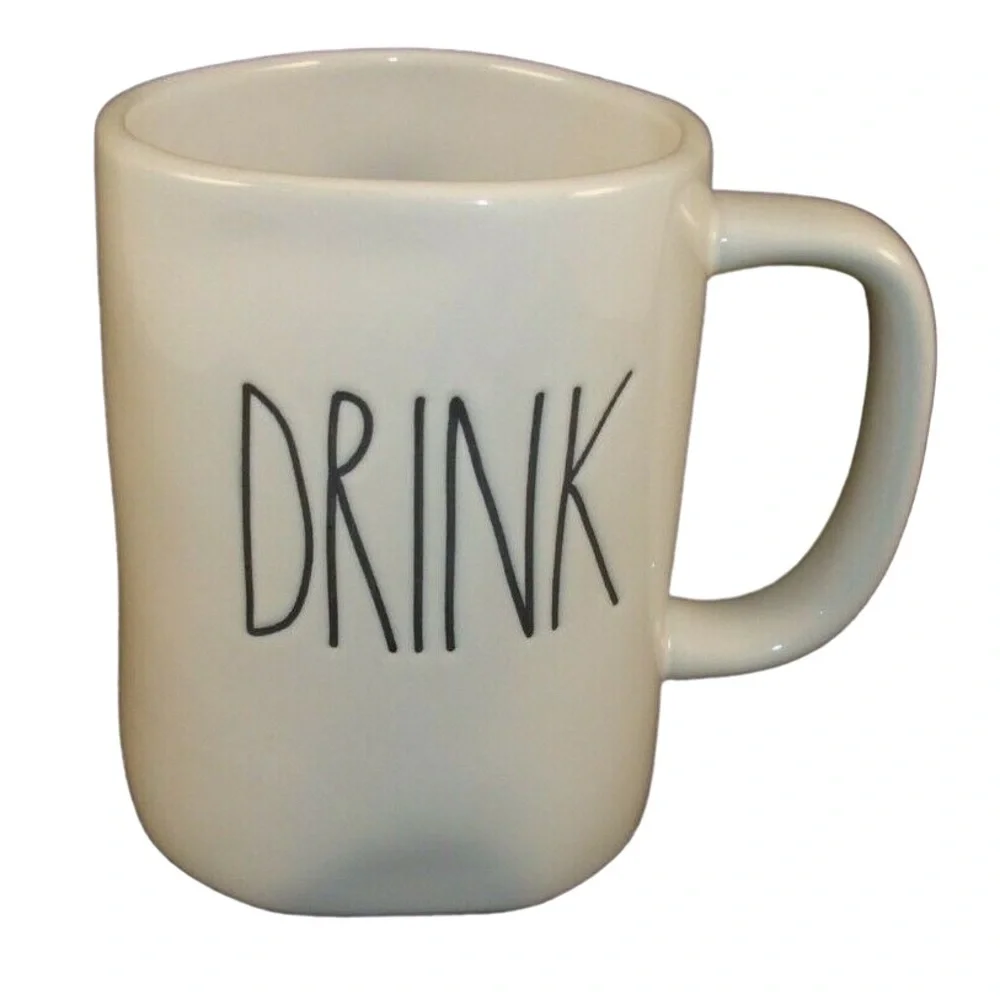 Rae Dunn 'Magenta ‘DRINK' Coffee Mug